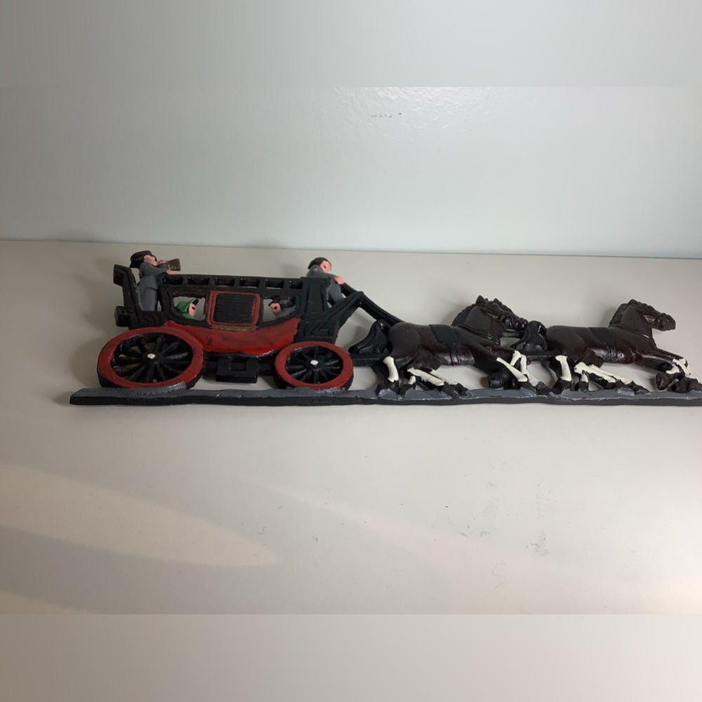 NEW vintage cast metal coach carriage wall decor - Picture 2 of 5